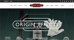 Desktop Screenshot of origineffects.com